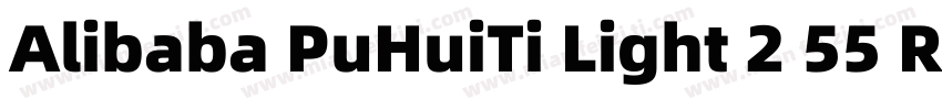 Alibaba PuHuiTi Light 2 55 Regular字体转换
